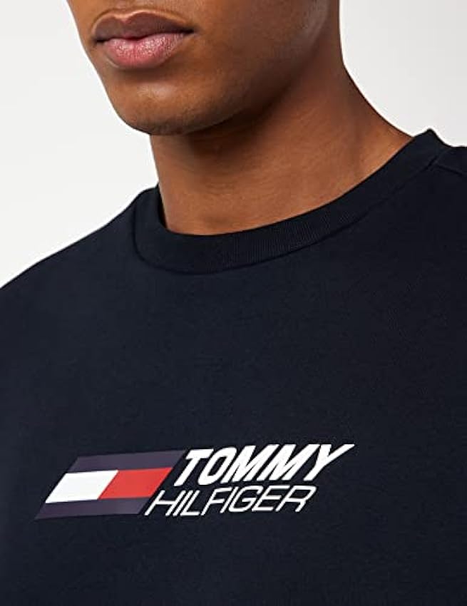 Tommy Hilfiger Essentials Crew Sudaderas para Hombre ABeFfrG4