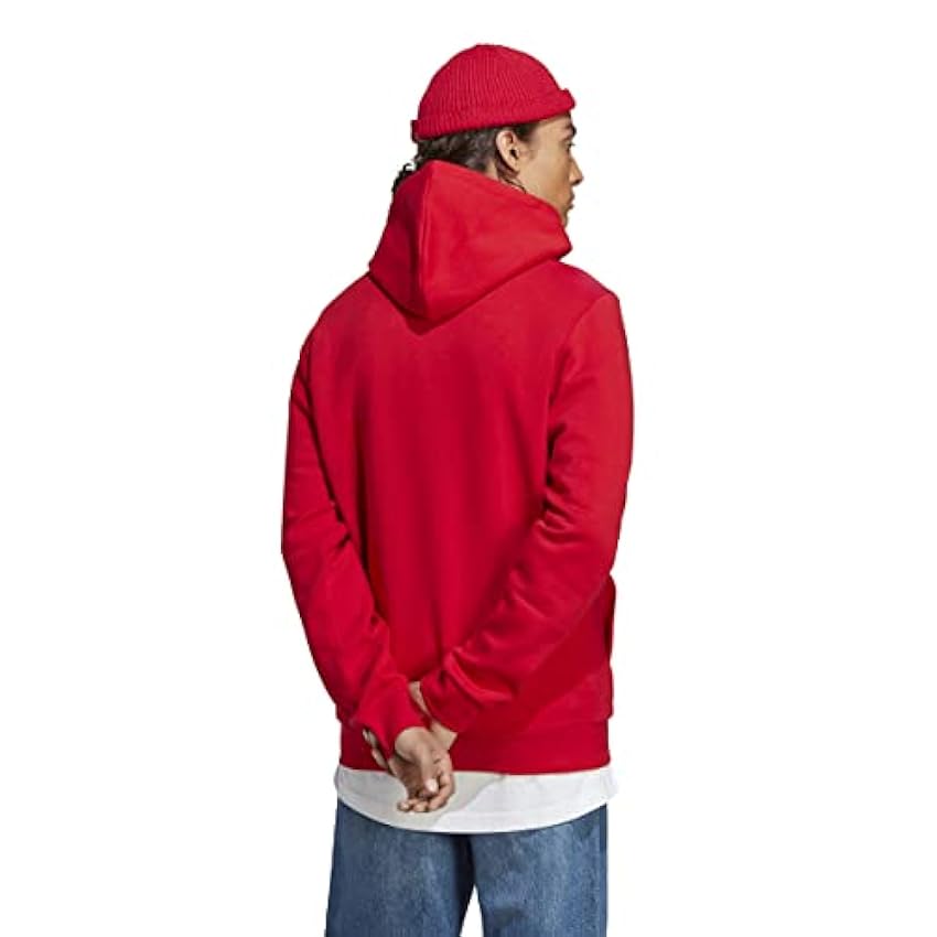 adidas Essentials Fleece Sudadera para Hombre Scarlet, XL IEuVEdv5