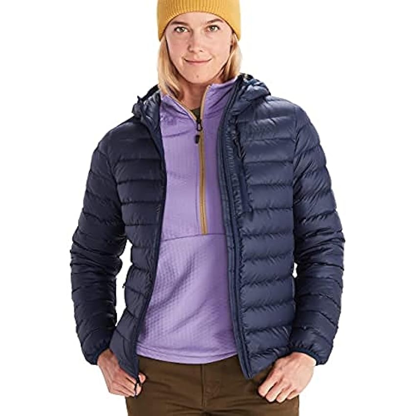 Marmot Wm´s Highlander Hoody Chaqueta de plumón ligera, parka de plumón impermeable, abrigo de invierno cálido, chaqueta funcional resistente a la lluvia Mujer (Pack de 1) qtKYSZ5x