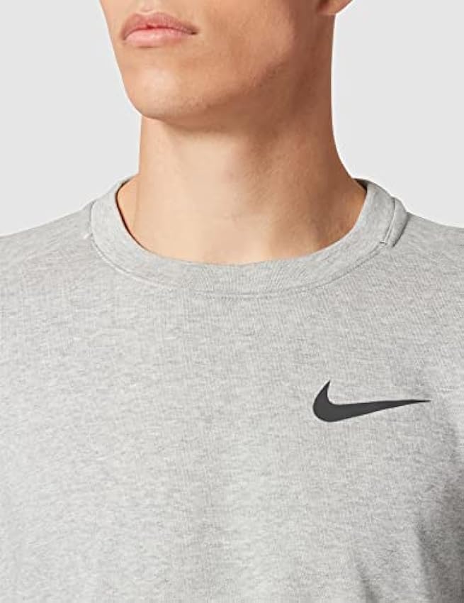 Nike M NK DF LS CRW Sweatshirt, dk Grey Heather/Black, Mens iRV1mq7x
